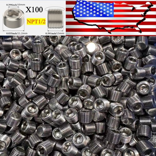 X100 pieces npt hex - x100,