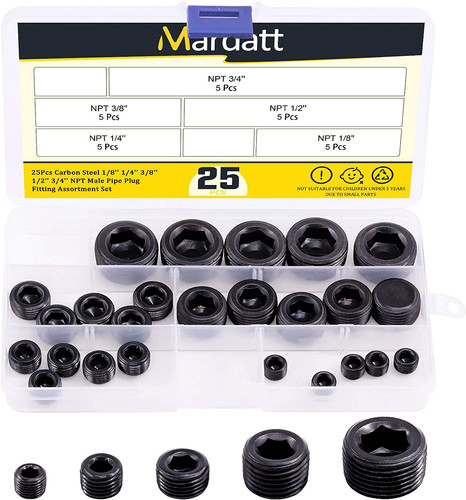 25pcs npt plug set pipe - 25pcs,