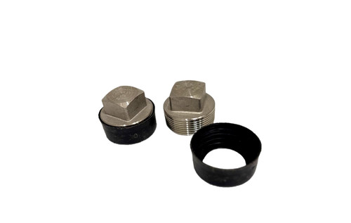 Threaded square head pipe plug - square,